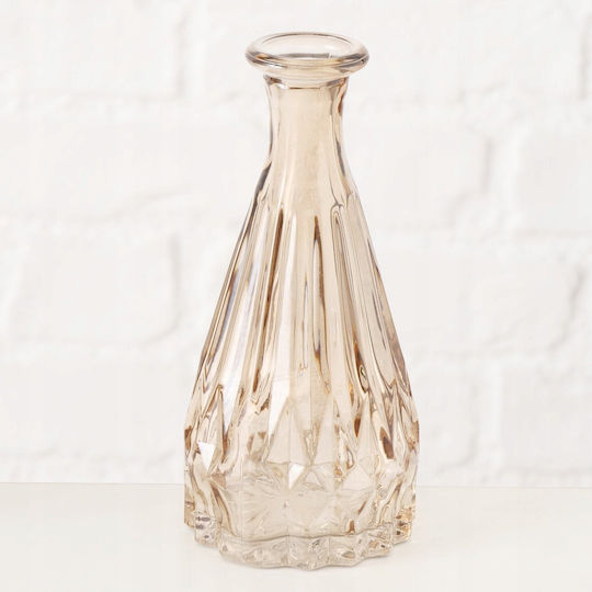 Boltze Set Decorative Glass Vases Cherin Orange 6x6xH14.5cm