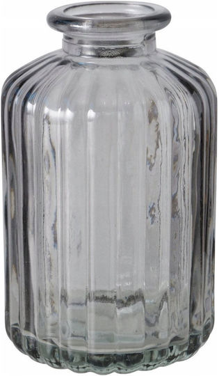 Boltze Set Decorative Glass Vases Tolka Transparent 5.5xH10cm