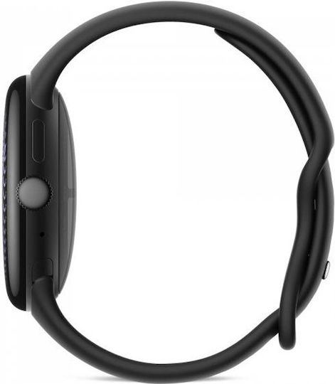 Google Pixel Watch 5 Алуминий 41mm Водоустойчив с Пулсомер (Matte Black Aluminum Case / Obsidian Active Band)