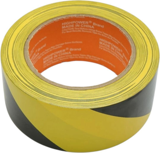 Highpower Selbstklebendes Markierungsband aus Kunststoff in Gelber Farbe 33m x 4,8cm