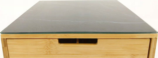 Kesper Schneidebrett Glas Braun 30x31cm