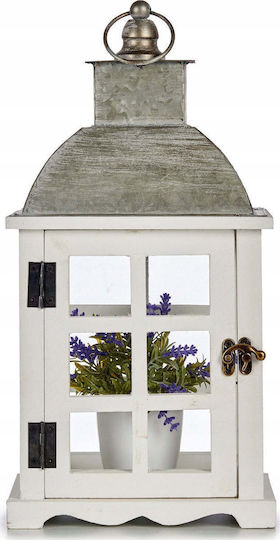 Gift Decor Laterne Hölzernes Graue 14x20x40cm