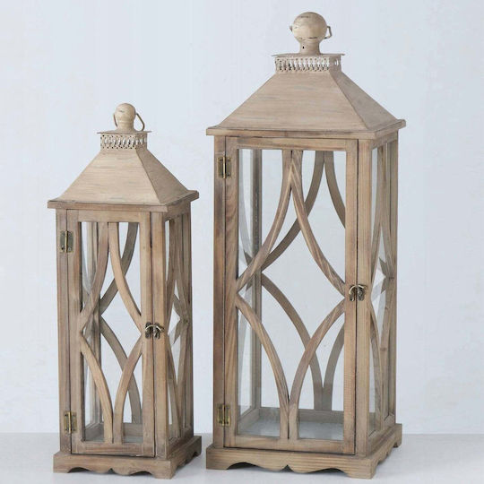 Boltze Set Laternen Hölzernes 20x28x60cm 2Stücke
