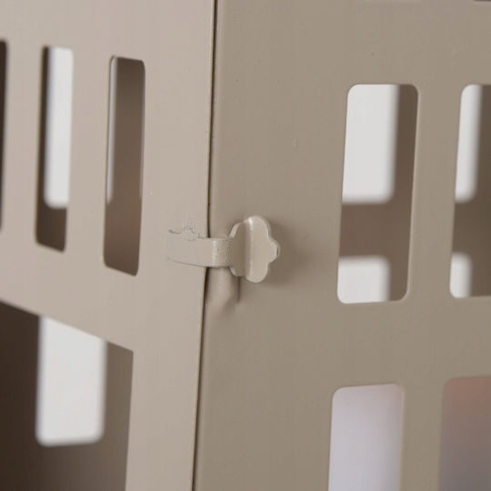 Boltze Haus Metallische Beigen Laterne 7cm