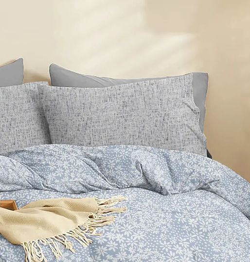 Cokitex Marta Pansy Подредба Чаршафи Двойни с Еластична Лента 150x200+30см Деним 4 Бройки