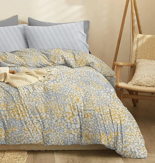 Cokitex Set Bed Sheets for Single Bed 165x260cm Gold 3 Pieces