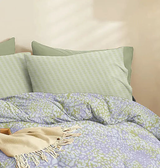 Cokitex Set Bed Sheets for Single Bed 165x260cm Olive 3 Pieces