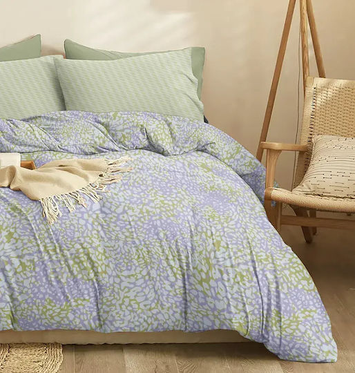 Cokitex Set Bed Sheets for Single Bed 165x260cm Olive 3 Pieces
