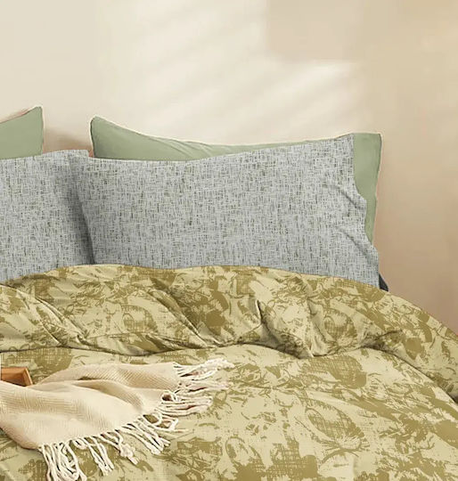 Cokitex Set Bed Sheets Single 165x260cm Sage 3 Pieces