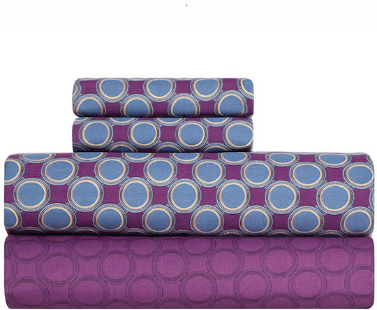 Kentia Bettlaken Set Super-Doppel 240x270cm Chaos (4 Stück)