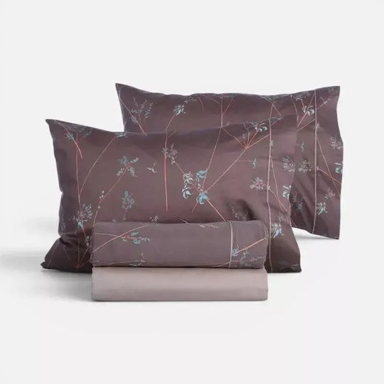 Nef-Nef Homeware Desirous Комплект чаршафи кралски 240x270см. Кафяв (4бр)