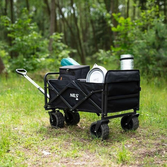 Nils Transport Trolley for Load Weight up to 100kg in Black Colour