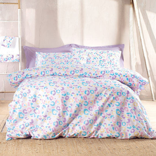 Rythmos Candy Комплект Кинг Сайз 4 Броя 165x205+25см С Ластик Многоцветен