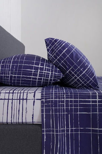 Naf Naf Summit Σετ King Size 4τμχ 270x280εκ. Pacific Blue