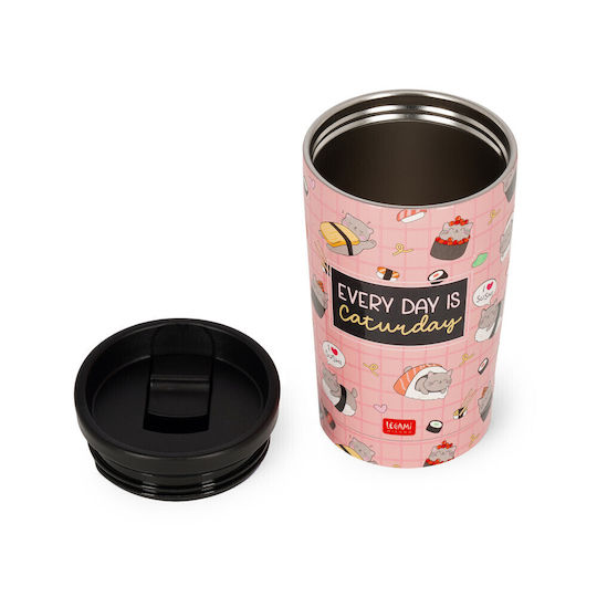 Legami Milano Sushi Cat Thermosflasche Rostfreier Stahl / Kunststoff