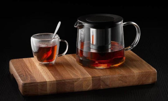 Чайник с филтър Стъклен Прозрачен 1500ml