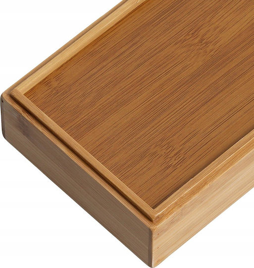 Zeller Wooden Storage Box with Lid Black 17x12cm 2 Pieces