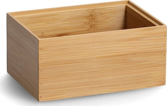 Zeller Wooden Storage Box with Lid Black 17x12cm 2 Pieces