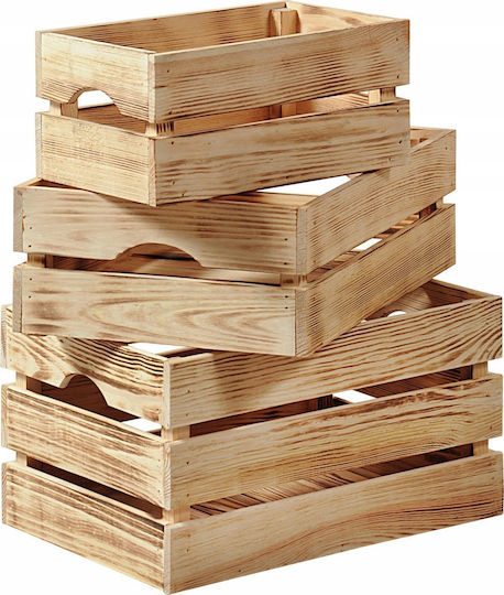 Kesper Wooden Storage Box with Lid Green 30x20cm