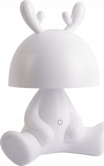 Leitmotiv LED Kinder Tischlampe Weiß 22x17cm
