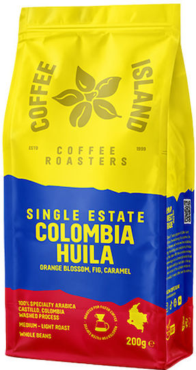 Coffee Island Кафе Филтърно Arabica Colombia Single Estate Colombia Huila Orange Зърна 200гр
