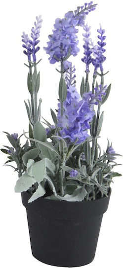 Plantă Artificială în Ghiveci Mic Lavanda Black 12cm Interni Oggi