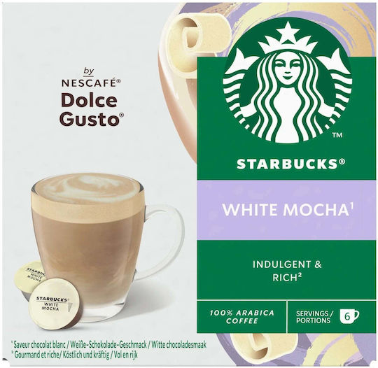 Starbucks Chocolate Capsules Compatible with Dolce Gusto Machine 12caps
