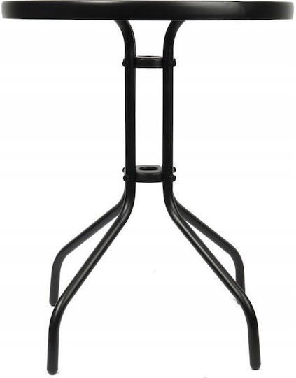 Metal Sitting Room Table for Small Outdoor Spaces Metal 70x70cm