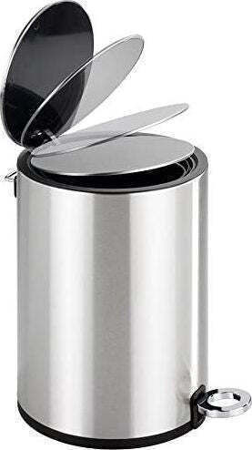 Mülleimer aus Inox mit Pedal 3l Silber