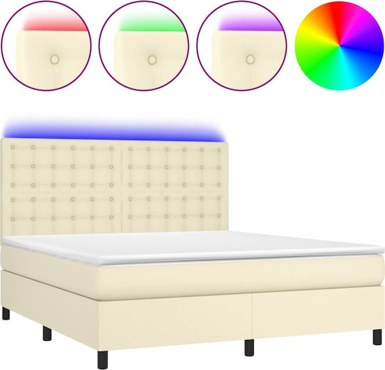 Doppelbett Für Matratze 160x200cm Beige Doppelbett Für Matratze 160x200cm Beige