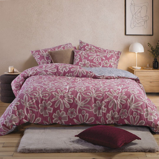 Nef-Nef Homeware Σετ Υπέρδιπλη 240x230cm Harmony Bordo