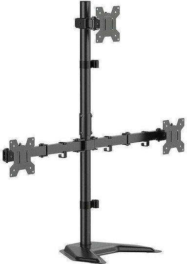 LogiLink Desktop Stand for 3 Monitors up to 32" with Arm (BP0219)