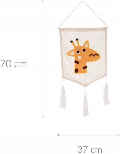 Home&Styling Collection Kinderwanddekoration Hängende Tiere 70x37cm