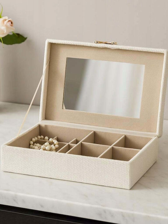 Home&Styling Collection Schmuckkästchen Beige 25x7,5x15,5cm