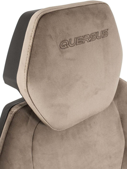 Quersus Fabric Gaming Chair with Adjustable Arms Brown
