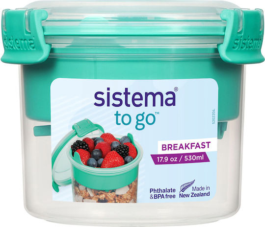Sistema Frühstück To Go Kunststoff Grünes 530ml Sistema Frühstück To Go Kunststoff Grünes 530ml