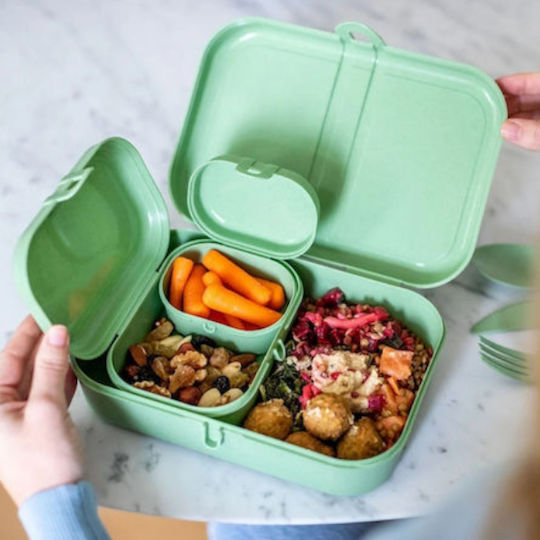 Koziol Set Plastic Lunch Boxes Green 3 Pieces