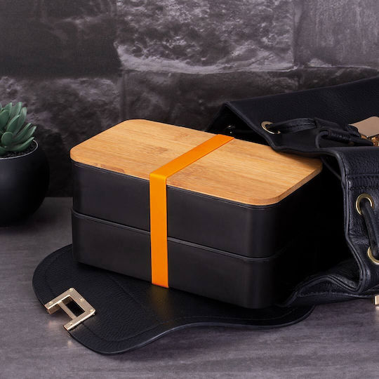 Berlinger Haus Set Cutii De Prânz Din Bambus Albe Cu Compartimente 18.5x10.5cm 2 Bucăți