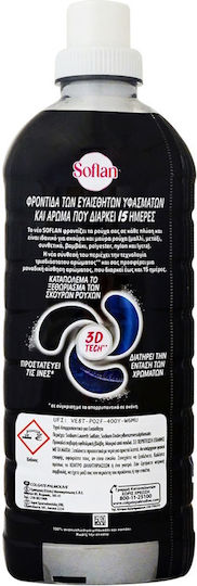 Soflan Flüssig Waschmittel für Wolle, Empfindlich & Schwarz Kleidung 960ml (24 Messbecher) 1cm