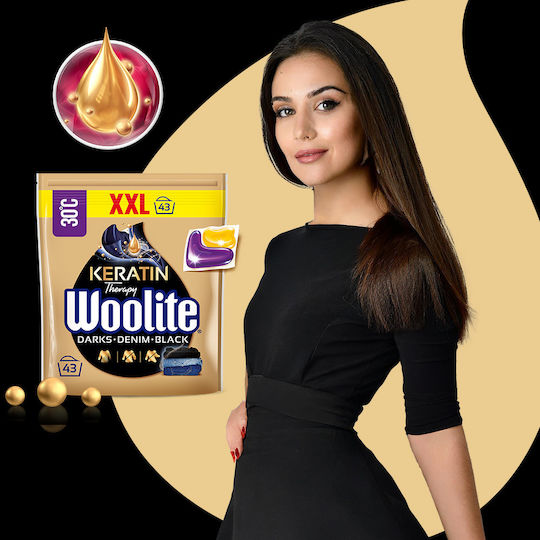 Woolite Keratin Therapy Detergent for Black Clothes (43 Capsules)