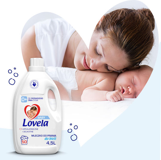 Lovela Бебешки Перилен препарат за Бял дрехи 4.5lt (50 Мерителни чаши)