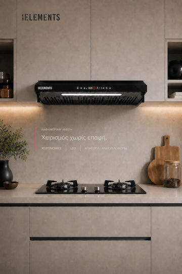 KB Elements Ελεύθερος Απορροφητήρας Ανακύκλωσης 90cm Μαύρος