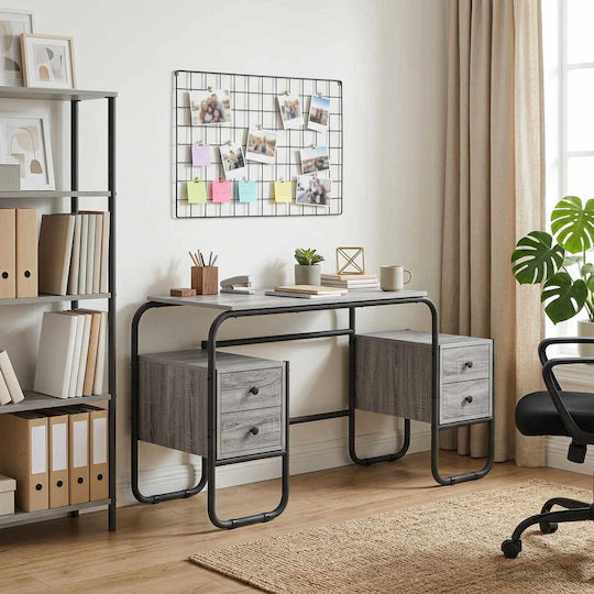Secretar 145x50x75cm Gri Sonoma