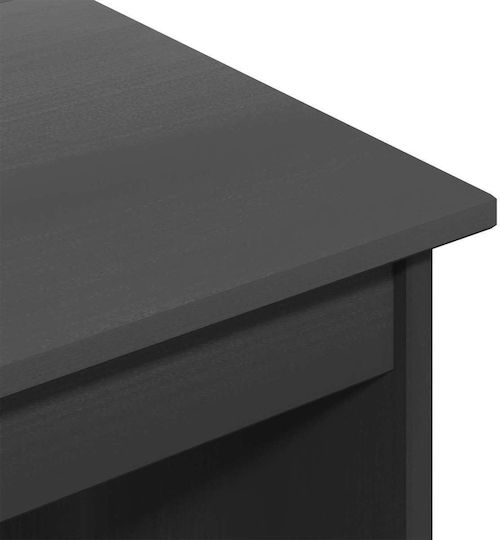 Бюро от Масивно Дърво Сиво с USB Портове 75x50x112см.