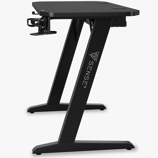Gaming Office Nomad Wooden Black 120x60cm