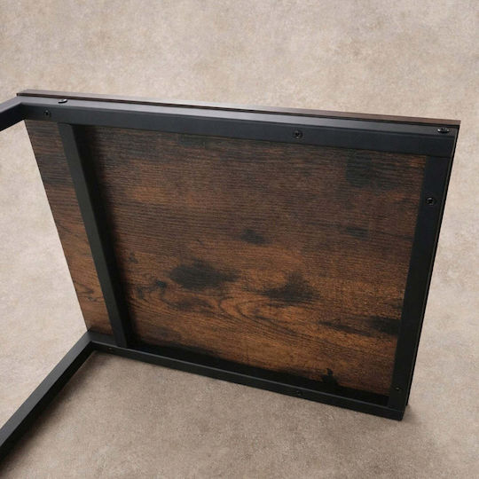 Masă Laterală Rectangulară Din Lemn Cu Mecanism De Ridicare Maro L67xL67xÎ67cm