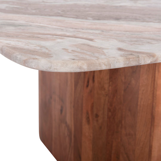 Square Central Coffee Table Volti Made of Solid Wood Grey W80.5xL80.5xH37cm