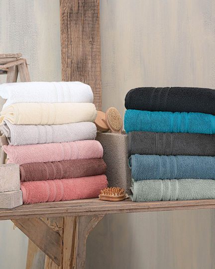 Rythmos Bath Towel Set 3pcs Aria Black Weight 600gr/m²