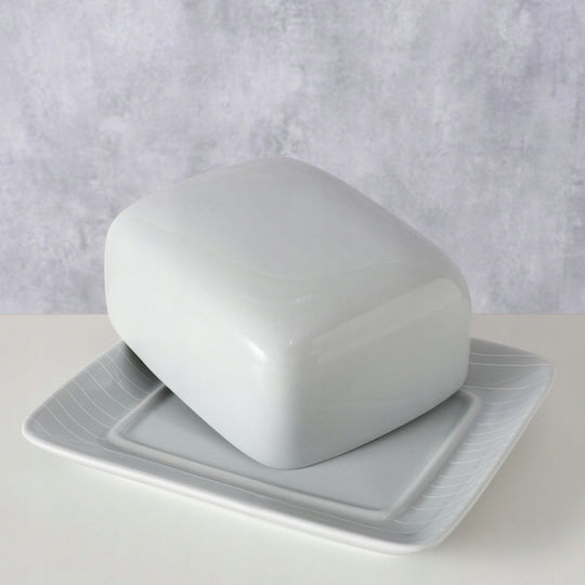 Boltze Butterdose Keramik Grau 200ml