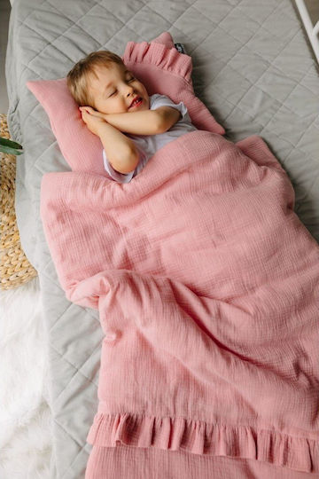 Pulp Bamboo Kidizi Baby Bettwäsche-Set Für Krippe Rosa